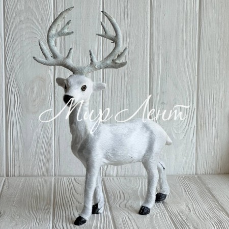 Олень большой, 32х22 см, белый, шт.