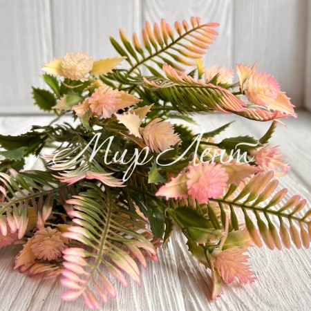 Гілка мікс (С30130), 34,5 см, зелено-персикова, шт.