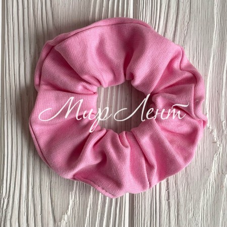 Скранч трикотаж, 11 см, розовый, шт.