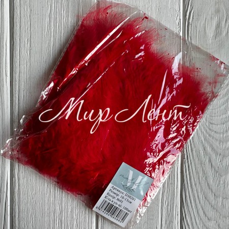 Перья (D30201), красное, 10-13 см, упаковка 100 шт.