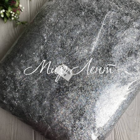 Присыпка сечка, 3 мм, серебряный перламутр, упаковка 1 кг