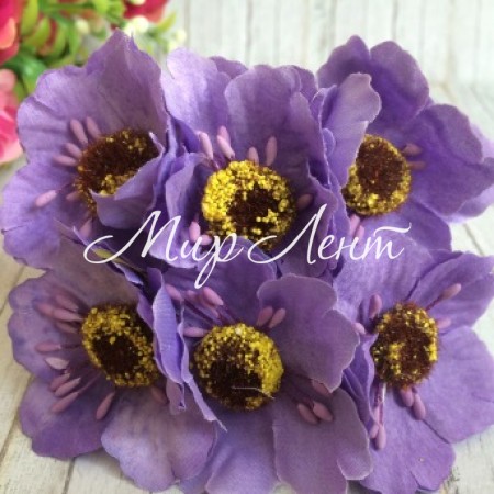 Мак, 4 см, ліловий, упаковка 60 шт.