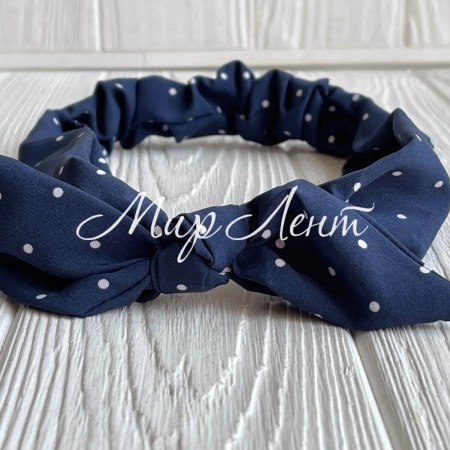 Повязка софт солоха в горох, 25 см, сапфірова, шт.