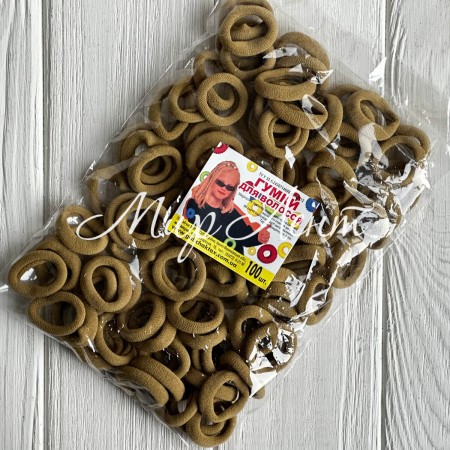 Гумка Калуш (велюрчік), 2,7 см, хакі, упаковка 100 шт.