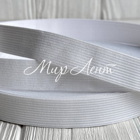 Резинка еластична, 2 см, біла, рулон 23 м