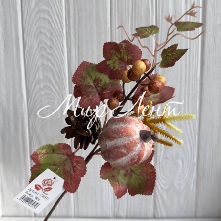 Осенняя веточка (С30531), 38 см, бордово-коричневая, шт.