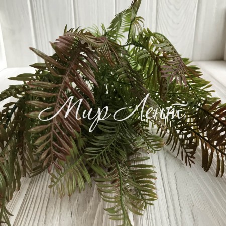 Ветка нефролеписа, 50 см, зелено-бордовый, шт.