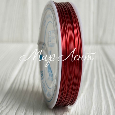 Проволока 0,37 мм, красная, упаковка 12 шт.