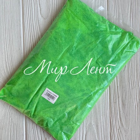 Присипка глиттер, 1/96, насичено-салатовий, упаковка 1 кг