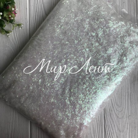 Присыпка сечка, 3 мм, белый перламутр, упаковка 1 кг