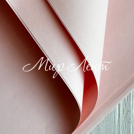 Бумага плотная в листах, 58х58 см, светло-розовый, упаковка 10 шт.