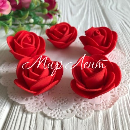 Бутон розы 3 см, красный, упаковка 500 шт.
