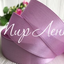 Атлас 2,5 см, фиалковый, рулон 33 м