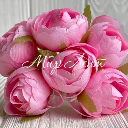 Піон закритий (комбінований), 4х9 см, рожевий, упаковка 36 шт.