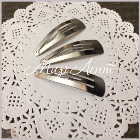 Заколка клац-клац, 5 см, метал, упаковка 1000 шт.