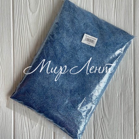 Присыпка глиттер, средне-синий, упаковка 1 кг