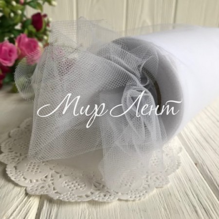 Вуаль, 15 см, біла, рулон 23 м