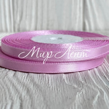 Атлас 0,6 см, светло-фиалковый, рулон 33 м
