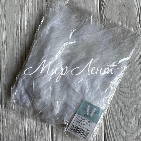 Перья (D30201), белое, 10-13 см, упаковка 100 шт.