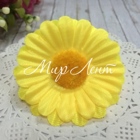 Бутон ромашки, 6 см, желтая, упаковка 100 шт.