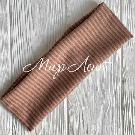 Повязка мустанг (широкая полоска) прямая, 21,5х7 см, кофейный, шт.