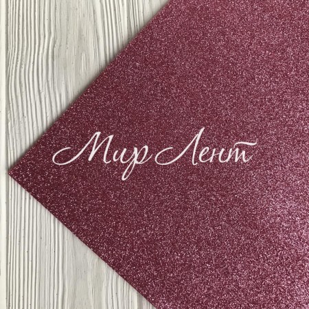 Фоамиран с глиттером, 2 мм, пудровый, 50х50 см, упаковка 10 шт.