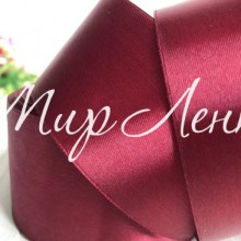 Атлас 5 см, гранатовый, рулон 33 м