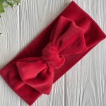 Повязка спорт велюр с бантом mini