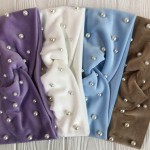 Повязка спорт велюр с жемчугом