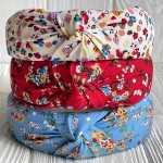 Обруч софт чалма в цветочек