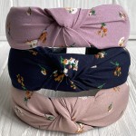 Обруч чалма цветочный принт