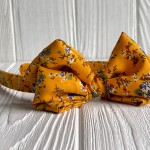 Обруч софт бант в цветочек