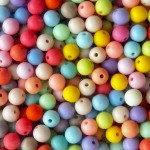 Бусина акриловая матовая