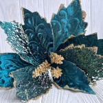 Пуансеттия бархатная С30256