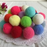 Помпоны бархатные 2 см (500 шт.)