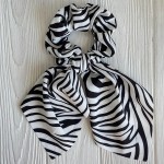 Резинка Твилли жатка черно-белые оттенки