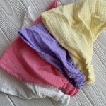 Муслиновая косынка однотонная