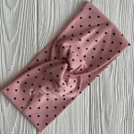 Повязка трикотаж чалма в горох