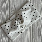 Повязка трикотаж чалма в горох (детская)