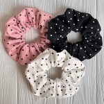 Скранч трикотаж в горох