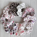 Скранч турецкий трикотаж с рисунком