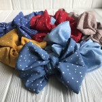 Повязка детская афробант в мелкий горох