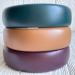 Обруч с экокожи обьемный