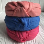 Обруч чалма креп однотонный