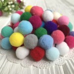 Помпоны бархатные 1,5 см (1000 шт.)