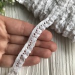 Кружево вязаное на резинке (тянется)