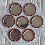 Металическая крышечка со стразами