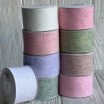 Лента с фактурой лена 4 см (D22740)