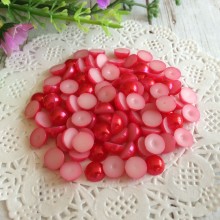 Полубусина, 8 мм, красный, 250 г