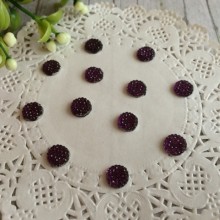 Серединка круглая блеск, 8 мм, темно-фиолетовый